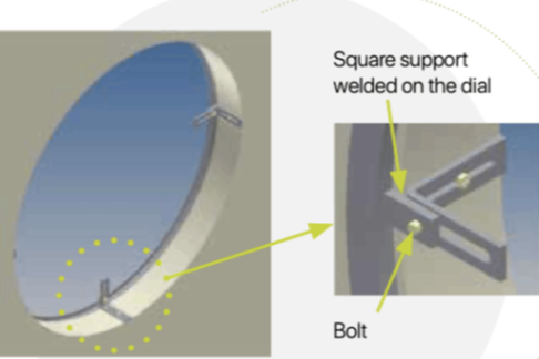 CSI Tower Clocks PH Square Support